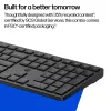 Klaviatuuri ja hiire komplekt KINGSTON 490C — täismõõdus juhtmevaba klaviatuur (RF + Bluetooth), must, kaasas hiir