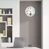 Seina-/lauakell Unilux 100340853 — Kvarts, ümmargune metalne hõbedane, Ø 31 cm, patarei AA/AAA