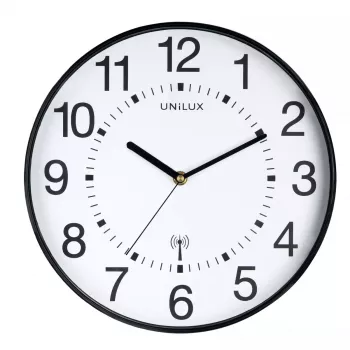 Atomic wall clock Unilux WAVE Round Must, 30 cm diameter, aku AA, 1.5 V