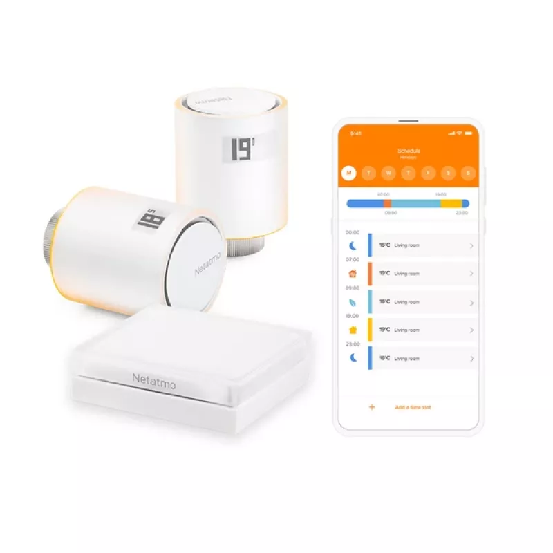 Netatmo NVP01-DE termostaatiline radiaatoriventiil Sobib siseruumides kasutamiseks