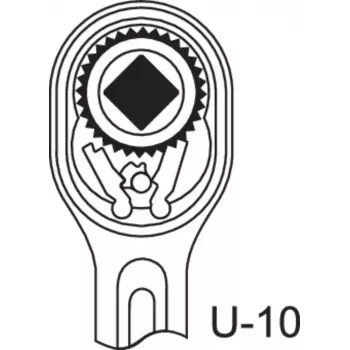 Gedore 1993 ALU-10 Alumiiniumist mutrivõti 10mm