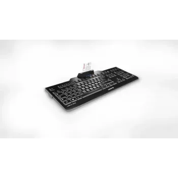 Juhtmega Cherry CHERRY KC 1000 SC täissuuruses USB-klaviatuur, QWERTY, 109 klahvi, 1,8 m kaabel, must