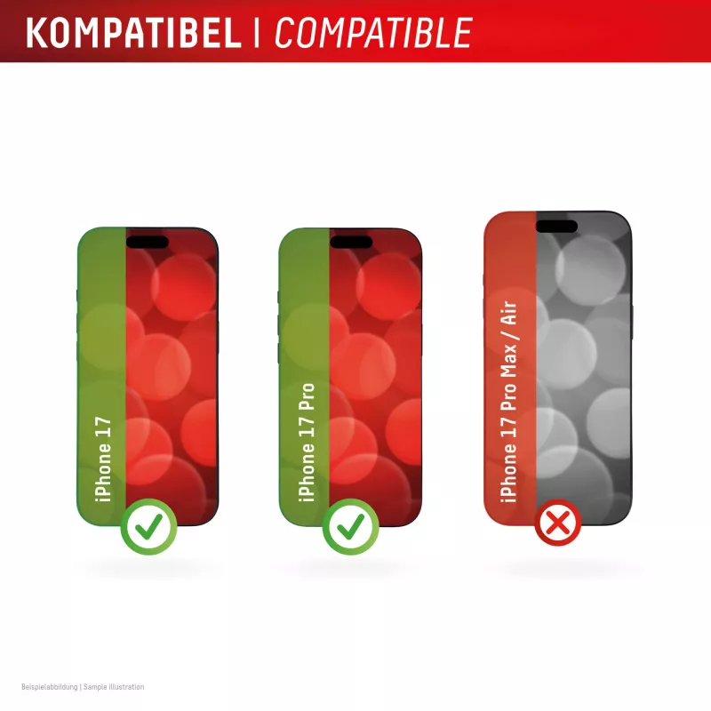 Displex Smart Glass (9H) Apple iPhone 17/17 Pro jaoks, paigalduskleebised, purunemiskindel