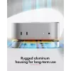 ICY BOX 7-ühes USB USB-C dokkimisjaam M.2 NVMe pesaga, SSD, mälukaart, M.2, 4 TB, USB 3.2 Gen 2 (3.1 Gen 2) USB-C, hõbedane, alumiinium