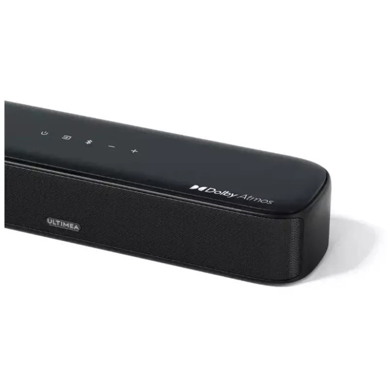 Soundbar Ultimea Aura A50 must, 5.1 kanalit, 320 W RMS, Dolby Atmos/Surround, 10,2 cm bassikõlar