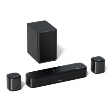 Soundbar Ultimea Aura A50 must, 5.1 kanalit, 320 W RMS, Dolby Atmos/Surround, 10,2 cm bassikõlar