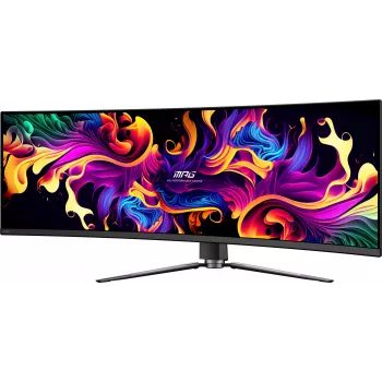 MSI MPG 491CQPX QD-OLED arvutikuvar 124,5 cm (49 tolli) 5120 x 1440 pikslit Dual QHD Must