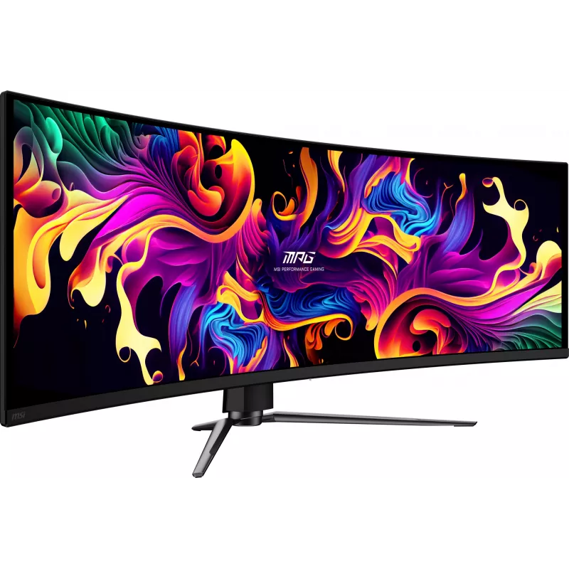 MSI MPG 491CQPX QD-OLED arvutikuvar 124,5 cm (49 tolli) 5120 x 1440 pikslit Dual QHD Must