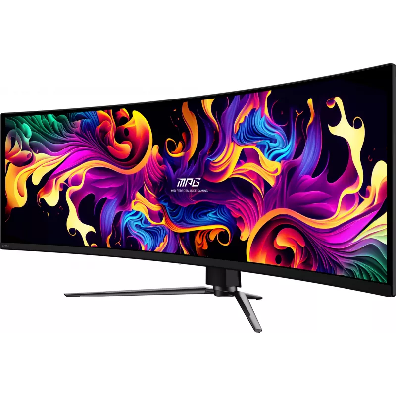 MSI MPG 491CQPX QD-OLED arvutikuvar 124,5 cm (49 tolli) 5120 x 1440 pikslit Dual QHD Must