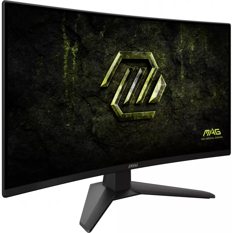 27-tolline MSI MAG 274CF X24 kumer Rapid VA monitor, Full HD 1920×1080, 0,5 ms, 300 cd/m², VESA, must