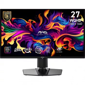 MSI MAG 274QP QD-OLED X24 arvutimonitor 67,3 cm (26,5 tolli) 2560 x 1440 pikslit Wide Quad HD must