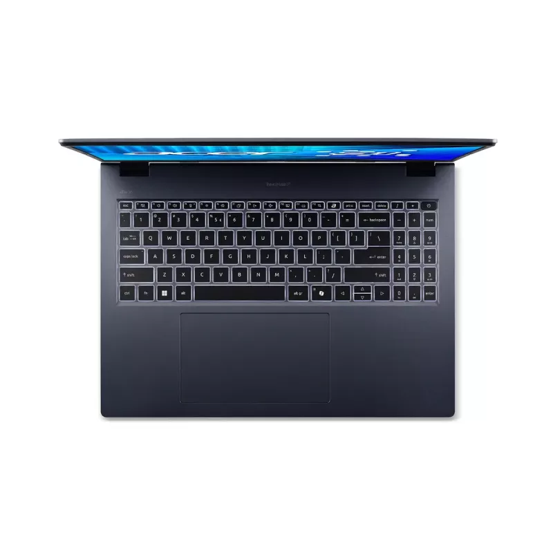 Sülearvuti Acer TravelMate P4 TMP416-74-TCO — Intel Core Ultra 5 225H, 16-tolline WUXGA, 16 GB DDR5, 512 GB SSD, Intel Arc 130T, Windows 11 Pro, Sinine