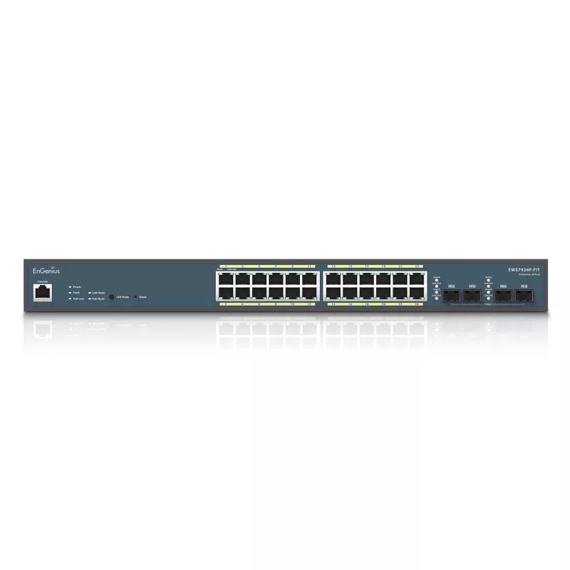 Hallatav lüliti EnGenius FitSwitch 24 PoE 24x Gigabit Ethernet pordid