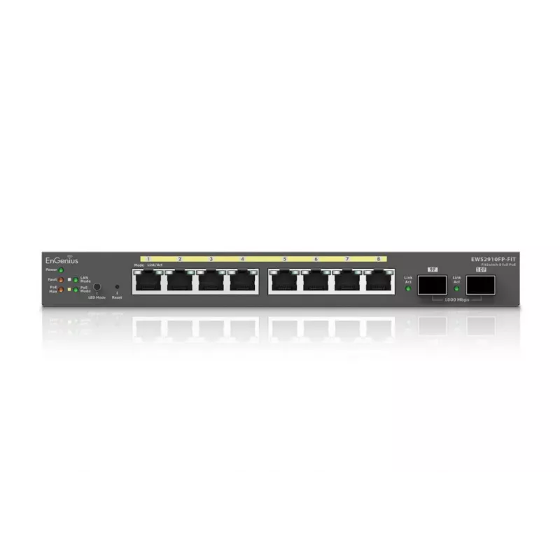 Hallatav lüliti EnGenius FitSwitch 8 Full PoE 8 pordiga Gigabit Ethernet