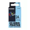Sildilint CASIO XR-24X1 — must läbipaistval, 24 mm × 8 m