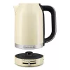 KitchenAid 5KEK1701EAC elektriline veekeetja 1.7 L 2400 W Must, Kreem, Roostevaba teras