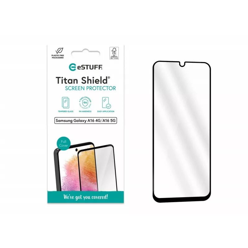 Karastatud klaasist ekraanikaitse eSTUFF Samsung Galaxy A16 (4G/5G) jaoks ES504114