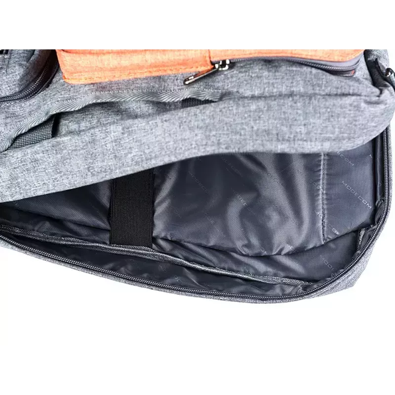 Messenger case MODECOM RENO for 15.6 inch (39.6 cm) laptops, nylon, hall/oranž