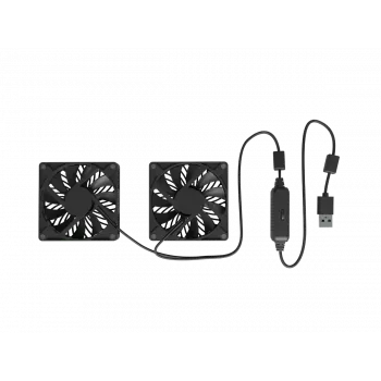 Sülearvuti jahutusalus NATEC Tern 2 Plus — 2 ventilaatorit, sülearvutitele kuni 17,3 tolli, must
