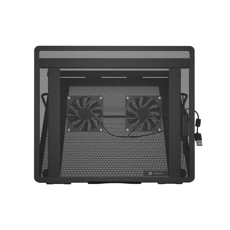 Sülearvuti jahutusalus NATEC Tern 2 Plus — 2 ventilaatorit, sülearvutitele kuni 17,3 tolli, must