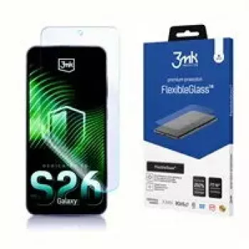 Karastatud hübriidklaasist ekraanikaitse 3MK FlexibleGlass Samsung Galaxy S26 jaoks