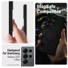 Kaitseümbris Crong Hybrid Matte Magnetic Samsung Galaxy S25 Ultra jaoks — TPU+PC, must