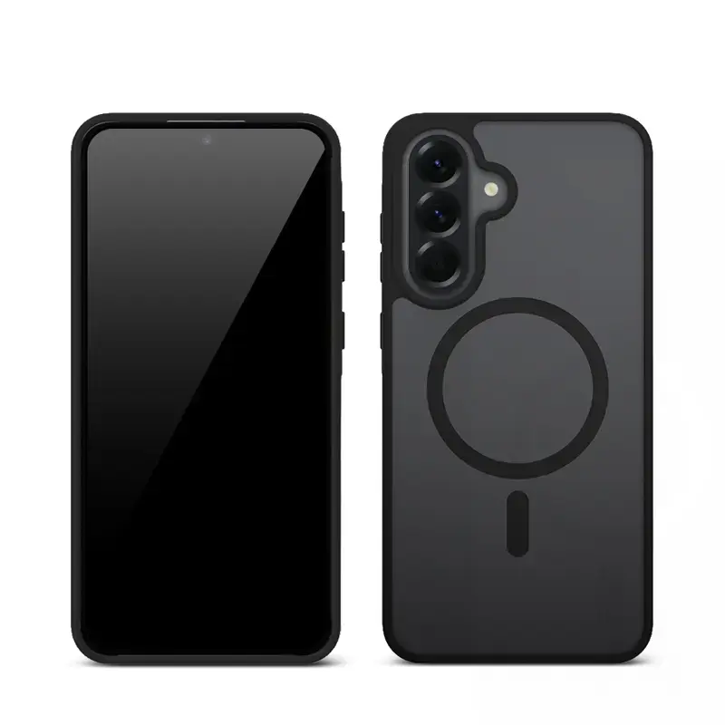 Kaitseümbris Crong Hybrid Matte Magnetic Samsung Galaxy A56-le — TPU + PC, must
