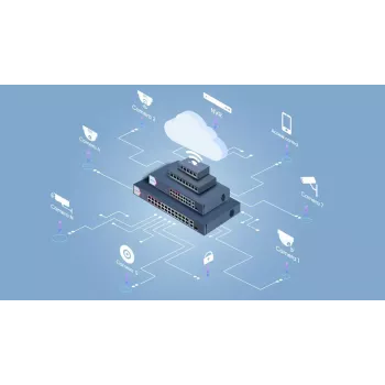 Juhitav kommutaator Hikvision DS-3E1106P-EI 4 pordiga Fast Ethernet PoE
