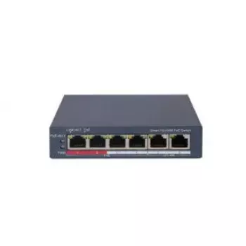 Juhitav kommutaator Hikvision DS-3E1106P-EI 4 pordiga Fast Ethernet PoE