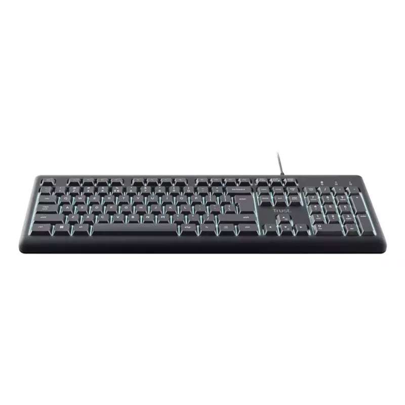 Trust Primo valgustatud klaviatuur Home/Office USB QWERTY US English must