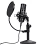 Stuudiomikrofon TRUST GXT 269 Emita II — juhtmega USB, metallkorpus, lauakinnitus, must (42×162×42 mm)