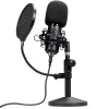 Stuudiomikrofon TRUST GXT 269 Emita II — juhtmega USB, metallkorpus, lauakinnitus, must (42×162×42 mm)