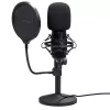 Stuudiomikrofon TRUST GXT 269 Emita II — juhtmega USB, metallkorpus, lauakinnitus, must (42×162×42 mm)