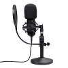 Stuudiomikrofon TRUST GXT 269 Emita II — juhtmega USB, metallkorpus, lauakinnitus, must (42×162×42 mm)