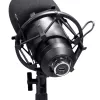 Stuudiomikrofon TRUST GXT 269 Emita II — juhtmega USB, metallkorpus, lauakinnitus, must (42×162×42 mm)