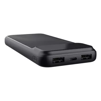Akupank TRUST 25882 — Kaasaskantav Li-Ion 10000 mAh, PD 3.0/PPS/QC3.0, 2×USB-A + 1×USB-C, 20 W, Must