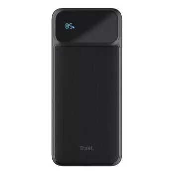 Akupank TRUST 25883 — 20000 mAh Li‑Ion, PD ja Quick Charge 3.0, 2×USB‑A + 1×USB‑C, 20 W, must
