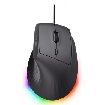 Mängurihiir TRUST GXT 145 Rexxa paremakäeline USB Type-A 12800 DPI, juhtmega, RGB-ratas, must