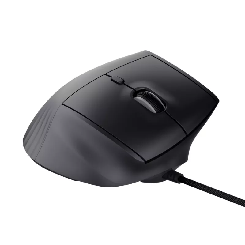 Mängurihiir TRUST GXT 145 Rexxa paremakäeline USB Type-A 12800 DPI, juhtmega, RGB-ratas, must