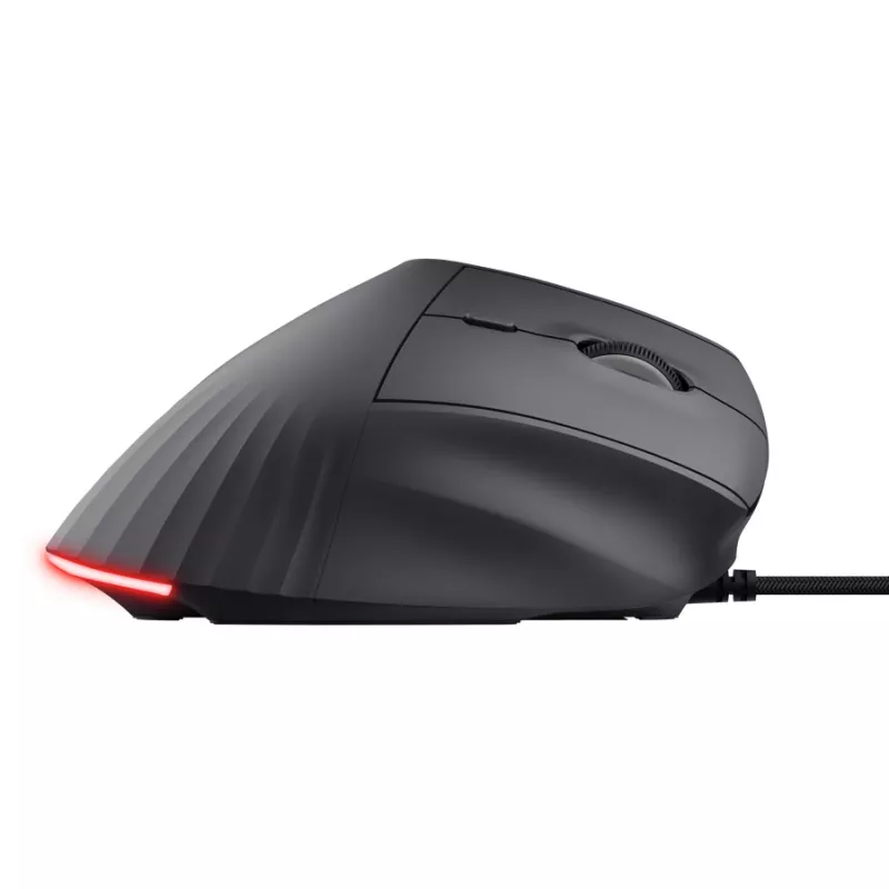 Mängurihiir TRUST GXT 145 Rexxa paremakäeline USB Type-A 12800 DPI, juhtmega, RGB-ratas, must