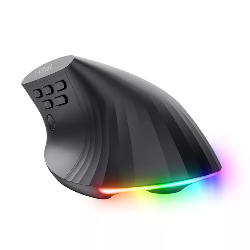 Mängurihiir TRUST GXT 145 Rexxa paremakäeline USB Type-A 12800 DPI, juhtmega, RGB-ratas, must