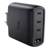 TRUST Maxo 65W siseruumide vahelduvvoolu kiirlaadija, 3× USB-C, max 20 V, 2 m kaabel, must