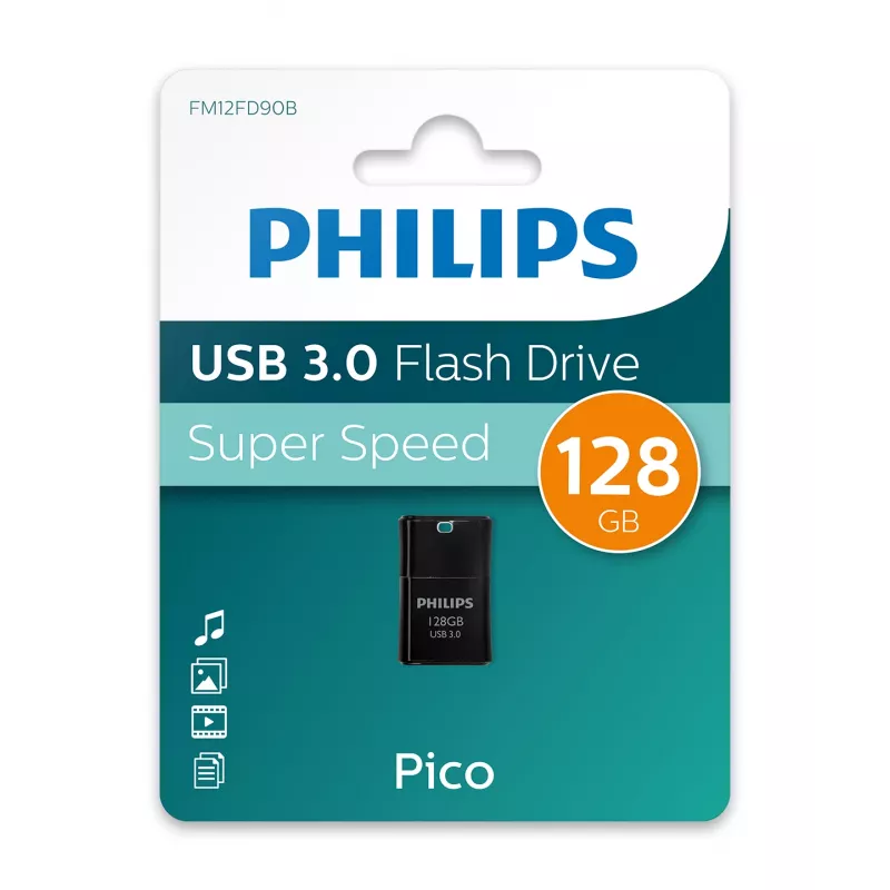 Philips Pico USB-mälupulk 128 GB USB Type-A 3.2 Gen 1 (3.1 Gen 1) Must