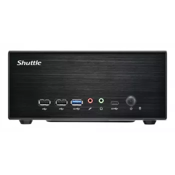 Shuttle XPC õhuke Barebone XB860G2 - S1851, Intel H860, 1xDP, 2xHDMI, 2 PCIe pesa (1x 16X ja 1x X1), 2x Intel LAN (1G + 2.5G), 8x USB, 3x M.2, 24/7 püsiv töö