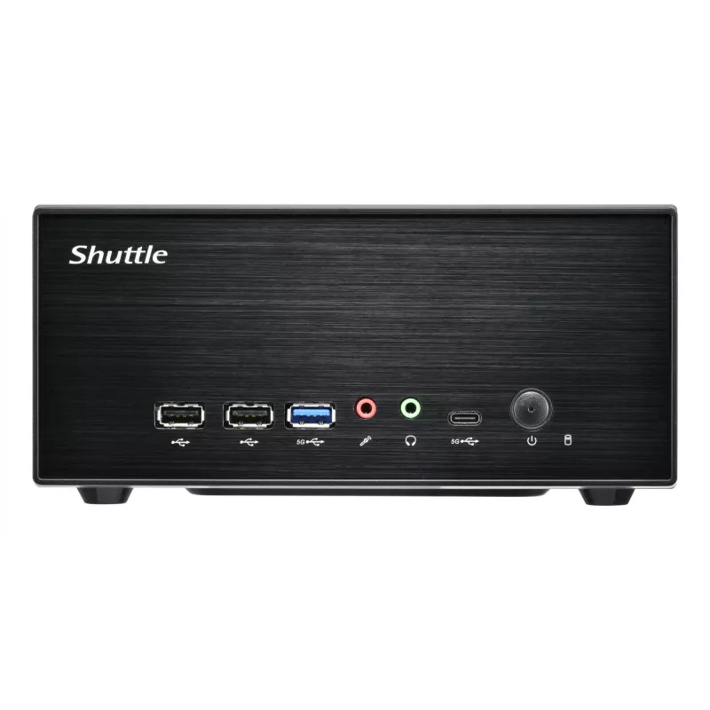 Shuttle XPC õhuke Barebone XB860G2 - S1851, Intel H860, 1xDP, 2xHDMI, 2 PCIe pesa (1x 16X ja 1x X1), 2x Intel LAN (1G + 2.5G), 8x USB, 3x M.2, 24/7 püsiv töö