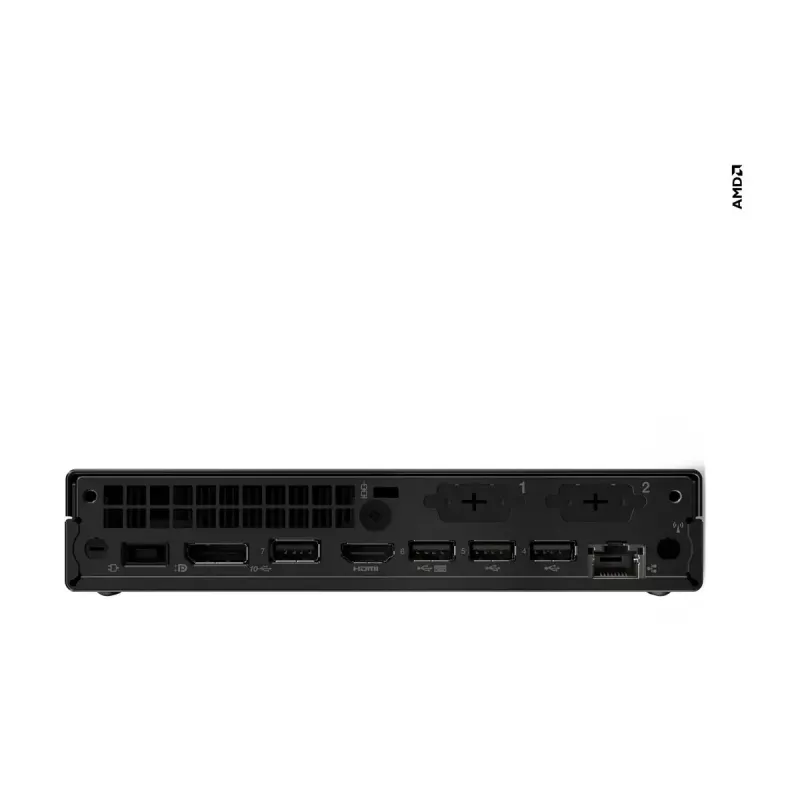 Lenovo ThinkCentre M75q Gen 5 12RQ001JMH miniarvuti, AMD Ryzen 7 PRO 8700GE, 32GB DDR5, 1TB SSD, Windows 11 Pro