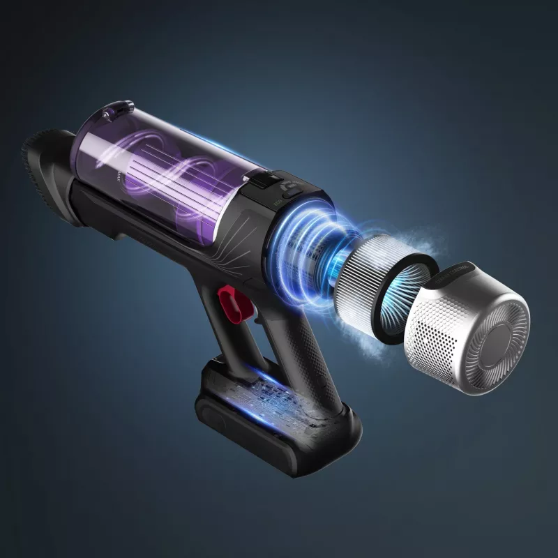 Rowenta RH2037 2-in-1 stick vacuum aku Dry Bagless 0.4 L 250 W Must, Lilla