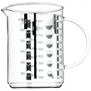 WMF mõõtekann 1,0 l Gourmet, 1 L, Klaas, 1 tk