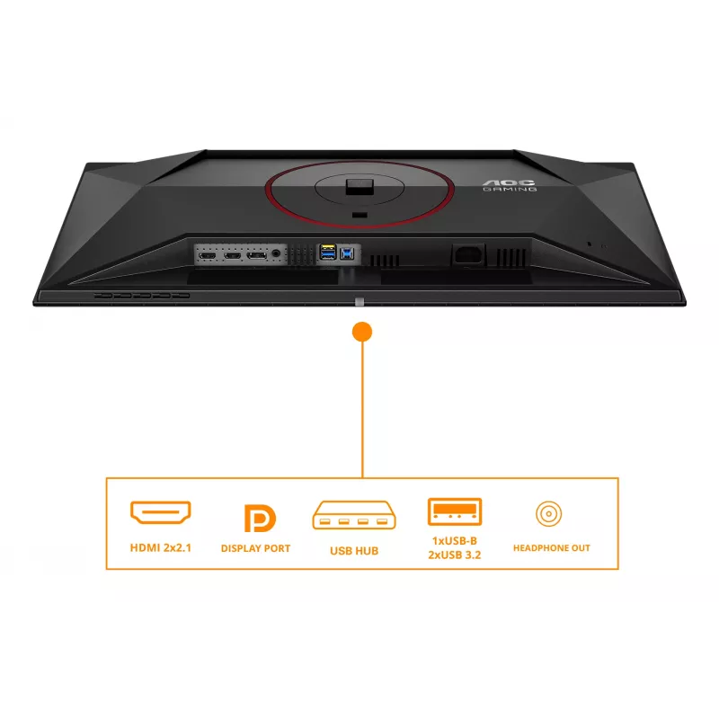 AOC G4 Q27G4ZDR arvutimonitor 67,3 cm (26,5 tolli) 2560 x 1440 pikslit Quad HD QD-OLED Must, Punane