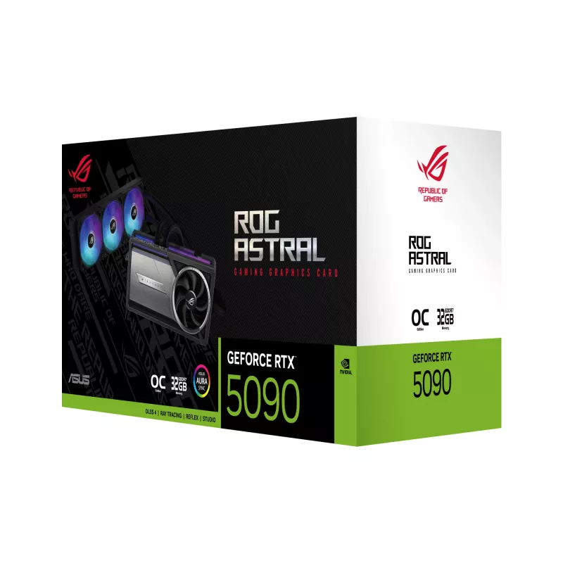 Graafikakaart ASUS GeForce RTX 5090 — 32 GB GDDR7, 512-bit, PCIe 5.0, 4 kuvarit, 2580 MHz boost